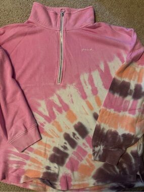 PINK Victoria's Secret Pink Ombre Quarter-Zip Pullover